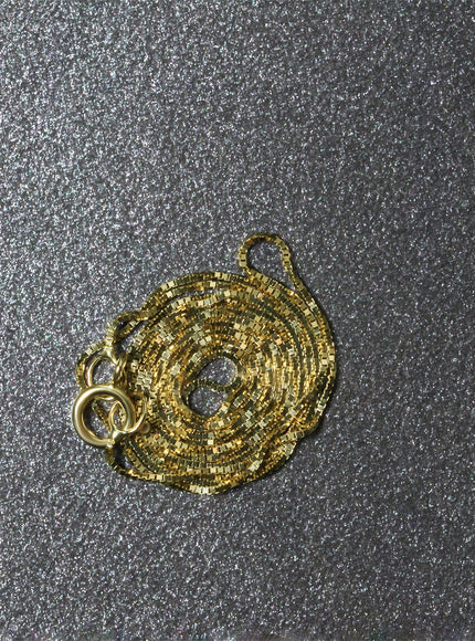 10k Yellow Gold Classic Box Chain 0.45mm