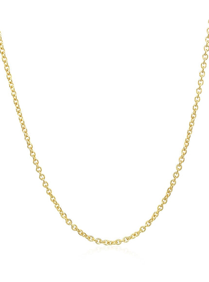 14k Yellow Gold Forsantina Lite Cable Link Chain 1.5mm