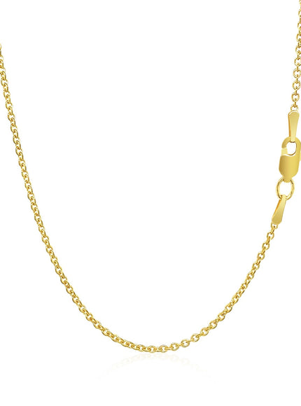 14k Yellow Gold Forsantina Lite Cable Link Chain 1.5mm