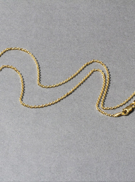 14k Yellow Gold Forsantina Lite Cable Link Chain 1.5mm