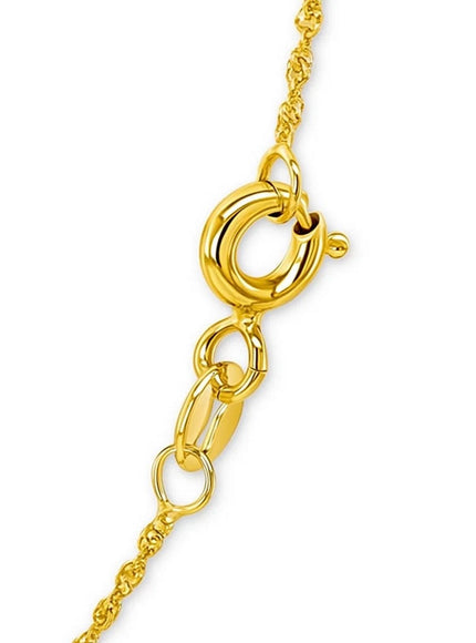 14k Yellow Gold Singapore Chain 1.0mm