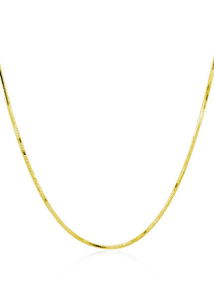 14k Yellow Gold Adjustable Snake Chain 0.85mm