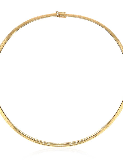 14k Yellow Gold Classic Omega Style Chain (6 mm)
