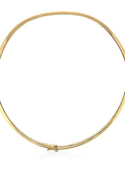 14k Yellow Gold Classic Omega Style Chain (6 mm)