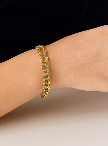 4.0 mm 14k Yellow Gold Lite Charm Bracelet