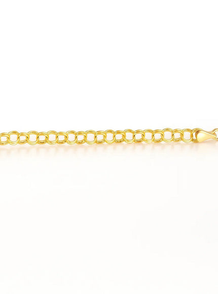 4.0 mm 14k Yellow Gold Lite Charm Bracelet
