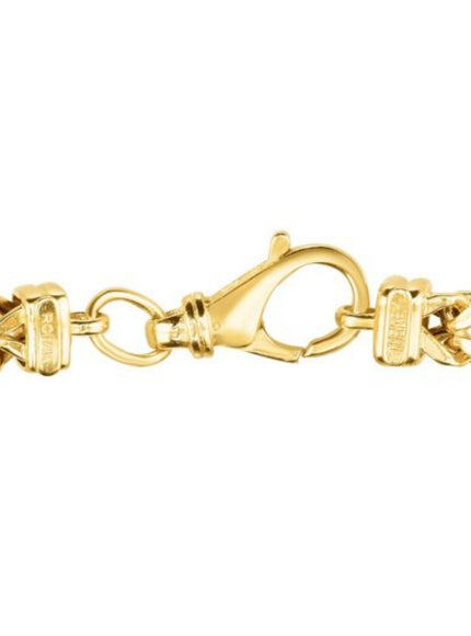 3.9mm 14k Yellow Gold Square Franco Bracelet
