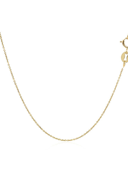 10k Yellow Gold Cable Link Chain 0.5mm
