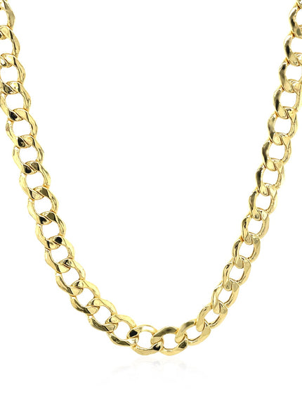 5.3mm 14k Yellow Gold Curb Chain