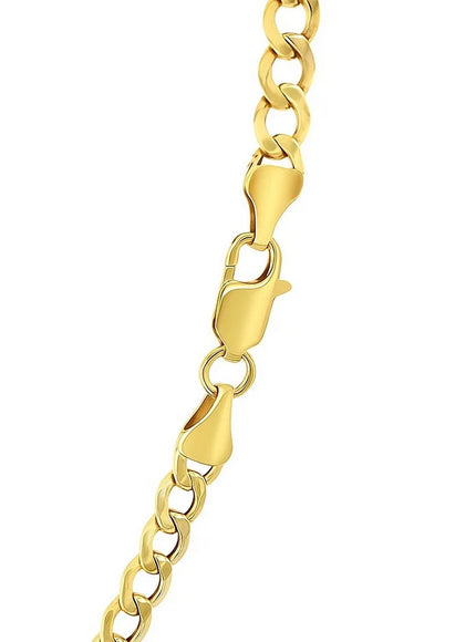 5.3mm 14k Yellow Gold Curb Chain