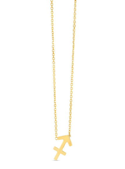 14K Yellow Gold Sagittarius Necklace
