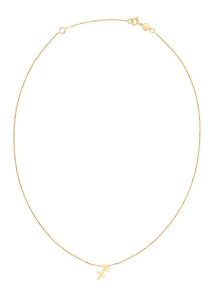 14K Yellow Gold Sagittarius Necklace