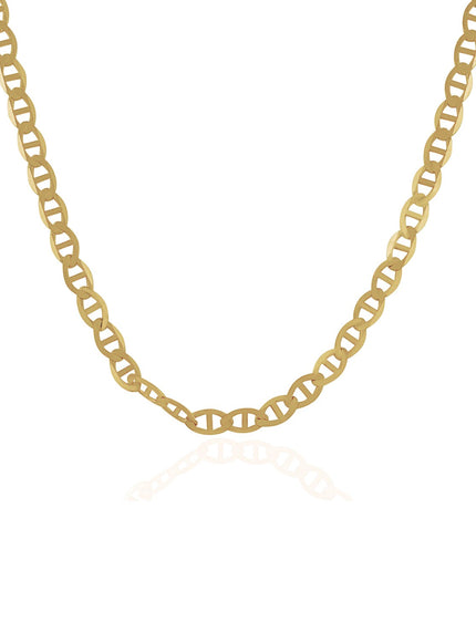 4.5mm 10k Yellow Gold Mariner Link Chain