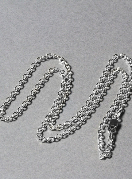 2.3mm 14k White Gold Diamond Cut Cable Link Chain