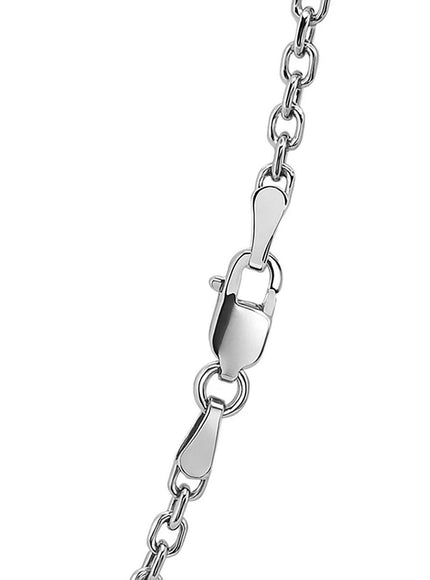 2.3mm 14k White Gold Diamond Cut Cable Link Chain