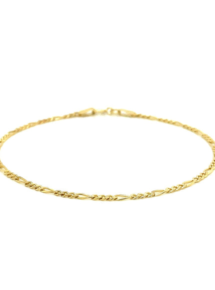 14k Yellow Gold Figaro Bracelet 1.5mm
