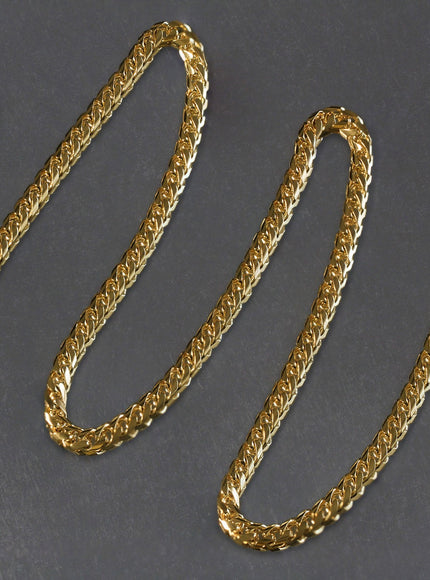 6.5mm 10k Yellow Gold Lite Figaro Chain