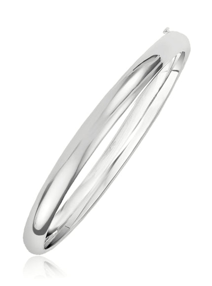 Classic Bangle in 14k White Gold (5.0mm)