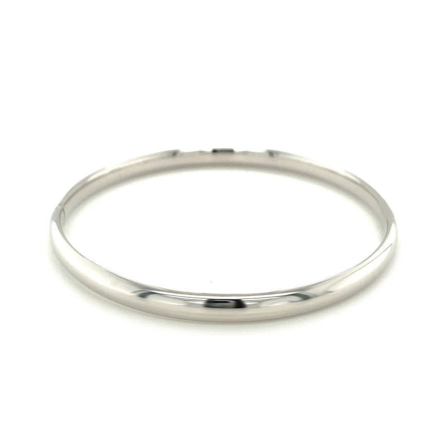 Classic Bangle in 14k White Gold (5.0mm)