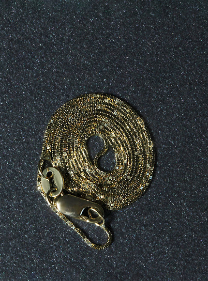 18k Yellow Gold Box Chain 0.6mm