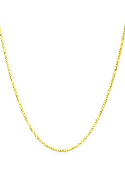 14k Yellow Gold Octagonal Box Chain 1.0mm