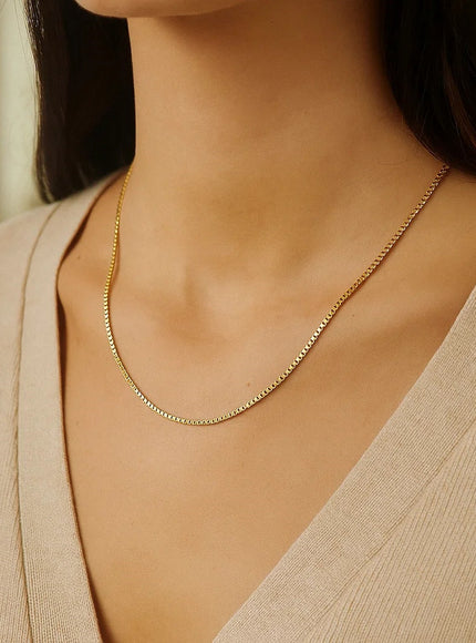 14k Yellow Gold Octagonal Box Chain 1.0mm