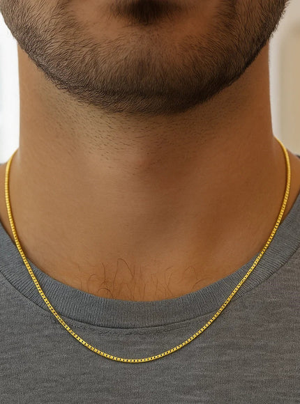 14k Yellow Gold Octagonal Box Chain 1.0mm