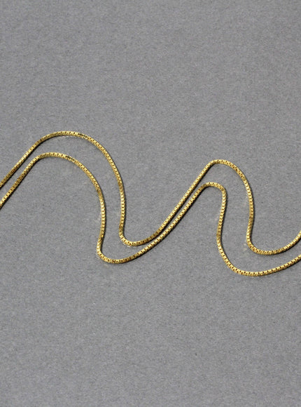 14k Yellow Gold Classic Box Chain 1.0mm