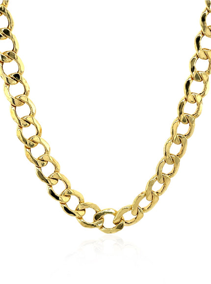 6.2mm 14k Yellow Gold Curb Chain