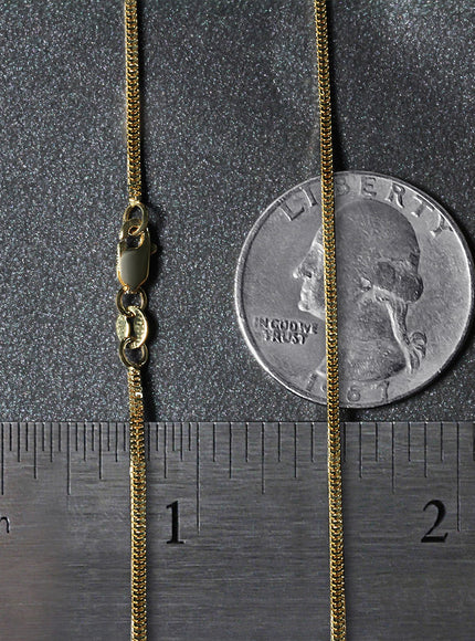 14k Yellow Gold Milano Chain 1.1mm