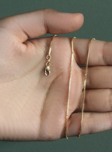 14k Yellow Gold Milano Chain 1.1mm