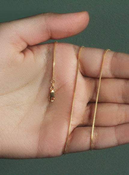 14k Yellow Gold Franco Chain 0.9mm