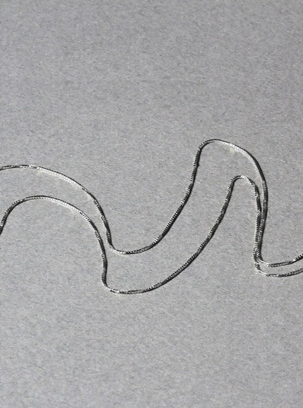 18k White Gold Box Chain 0.6mm