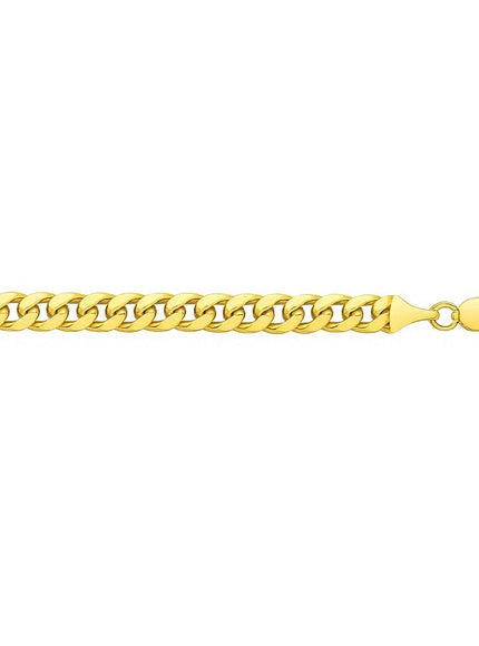 5.8mm 14k Yellow Gold Solid Miami Cuban Bracelet