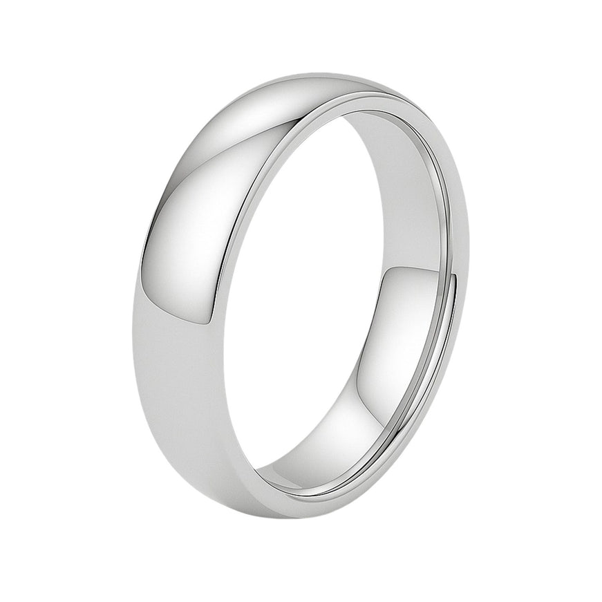 14k White Gold 5mm Comfort Fit Wedding Band