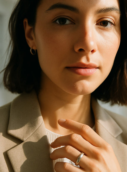 14k White Gold 5mm Comfort Fit Wedding Band