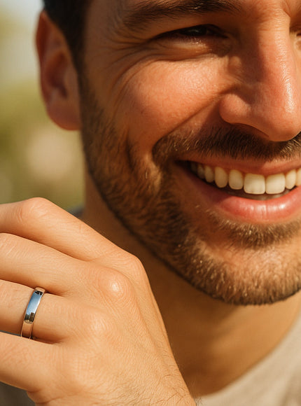 14k White Gold 5mm Comfort Fit Wedding Band