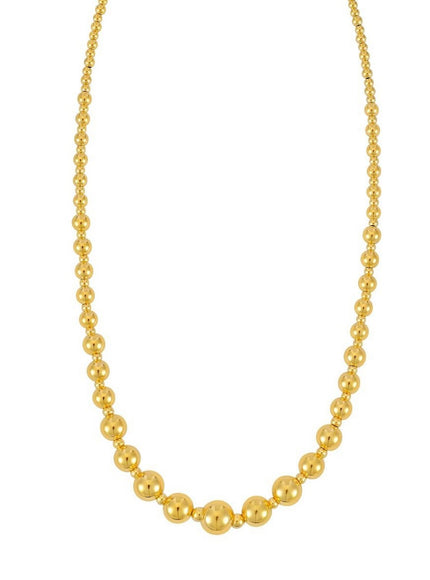 Graduated Statement Pallina Necklace in 14K Yellow Gold