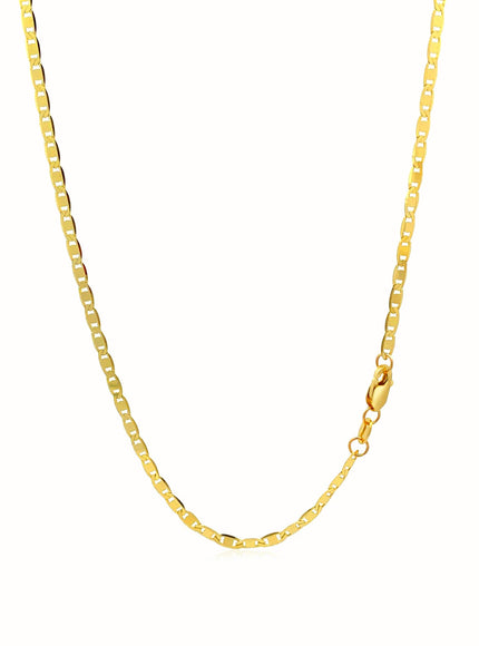 2.3mm 10k Yellow Gold Mariner Link Chain