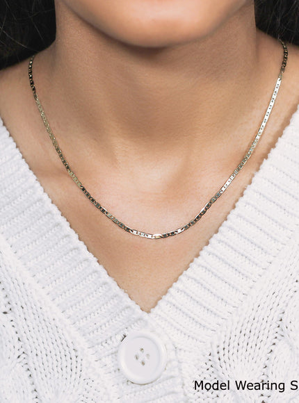2.3mm 10k Yellow Gold Mariner Link Chain