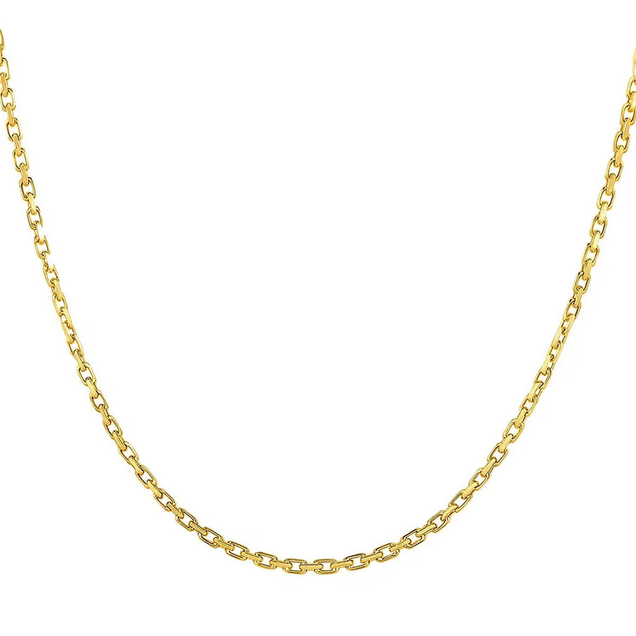 14k Yellow Gold French Cable Link Chain 2.5 mm