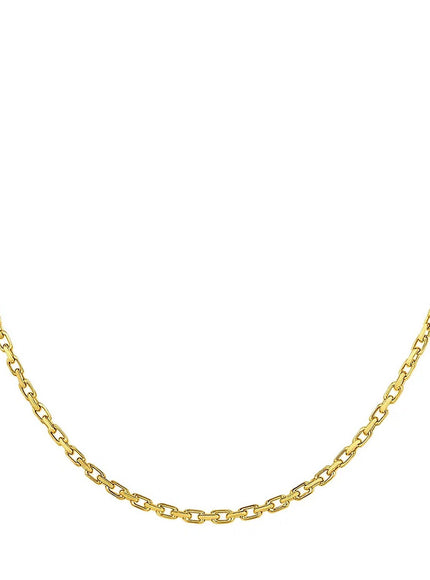 14k Yellow Gold French Cable Link Chain 2.5 mm