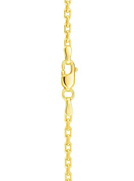 14k Yellow Gold French Cable Link Chain 2.5 mm