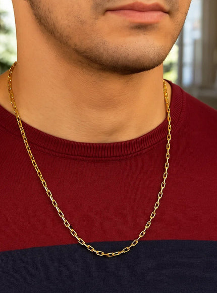 14k Yellow Gold French Cable Link Chain 2.5 mm