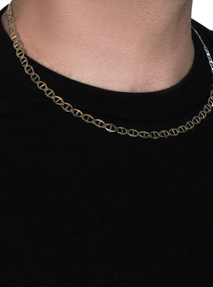 6.3mm 14k Yellow Gold Mariner Link Chain