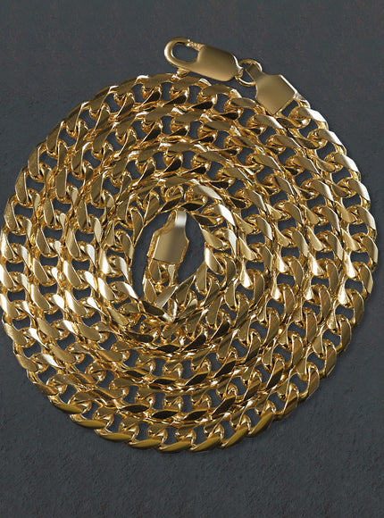 6.5mm 14k Yellow Gold Lite Figaro Chain