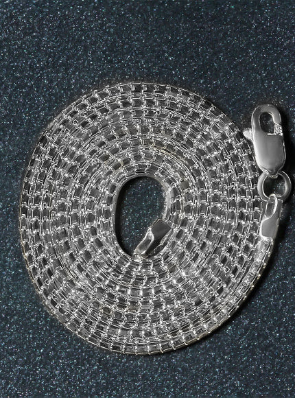 14k White Gold Ice Chain 1.3mm