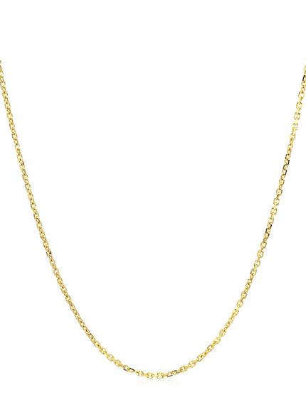 18k Yellow Gold Cable Chain 1.1mm