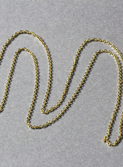 18k Yellow Gold Cable Chain 1.1mm