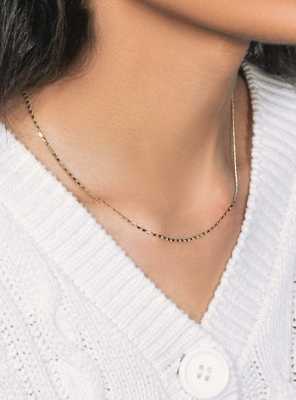 14k Yellow Gold Lumina Pendant Chain 1.0mm